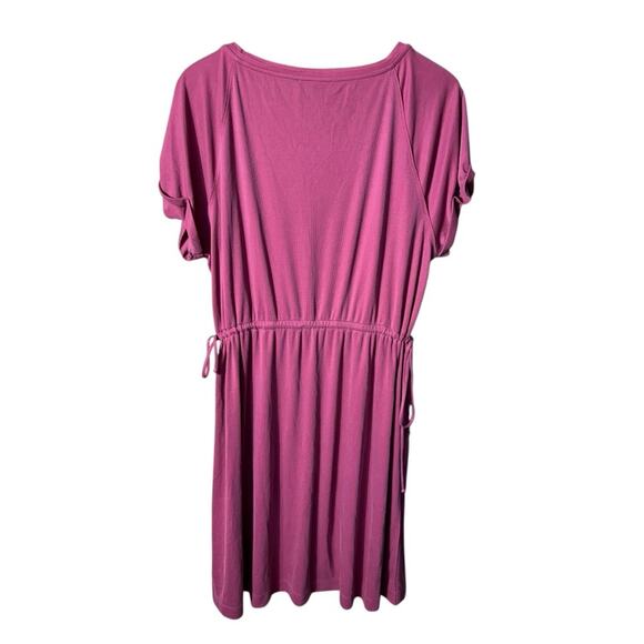 Saturday Sunday Anthropologie Side Tie Pink Dress Size XL - Picture 6 of 11